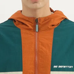 United Colors of Benetton Green Regular fit Colorblock Jackets image 4