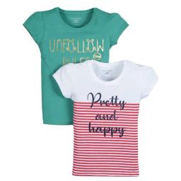 Plum Tree Kids Green & White Embellished Tops-picture-13
