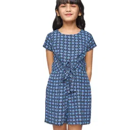 Global Desi Girl Indigo Printed Playsuit-image-56