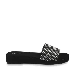 Cheemo Women's Black Casual Wedges-image-11