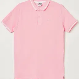 Fame Forever by Lifestyle Kids Pink Cotton Regular Fit Polo T-Shirt-picture-18
