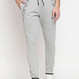 Being Human Regular Mens 300-320 Gsm , Interlock Lycra Pique, Front Cross Tape-Grey Melange-image-67