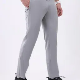 Rock.it Grey Solid Slim Fit Joggers image 3