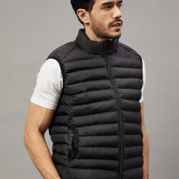 Club York Black Regular Fit Quilted Quilted Jacket image 4
