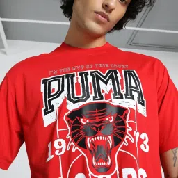 Puma Red Relaxed Fit Printed Sports T-Shirt image 4
