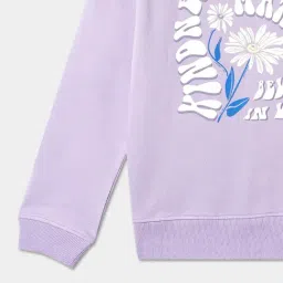 R&B Kids Lavender Graphic Print Regular Fit Sweatshirt image 4