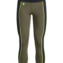 UNDER ARMOUR Green Color-Block Sports Leggings image 4