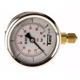 Sferaco G 1/4 Analogue Pressure Gauge 6 bar Bottom Entry 63 mm Outside Diameter UKAS, 1613005-picture-42