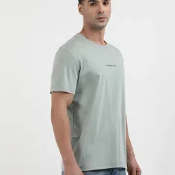Calvin Klein Grey Cotton Regular Fit Printed T-Shirt image 4