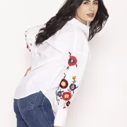 Lounge Dreams Multi-Color Oversized Fit Cottoncasual shirts image 4