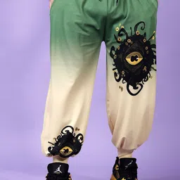 YELLOW TREE Men Printed Mid-Rise Relaxed-Fit Breathable Joggers-picture-36