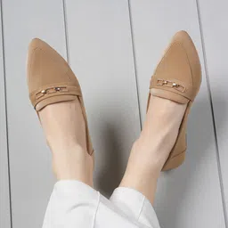 Mast & Harbour Women Party Mojaris Flats-picture-14