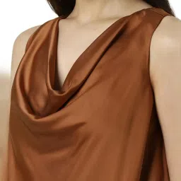 Van Heusen Brown Plain Top image 4