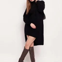 MADAME Black Self Pattern Shrug image 4