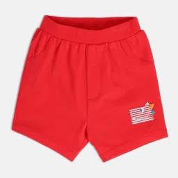 MINIKLUB Kids Red & Yellow Printed Shorts (Pack Of 2) image 4