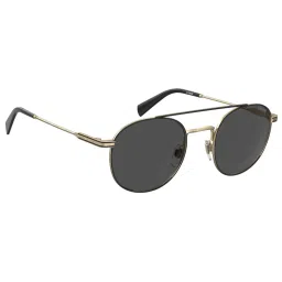 Levi's Gold Rectangular Unisex Sunglasses image 4