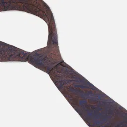 Van Heusen Navy Embroidered Tie image 4