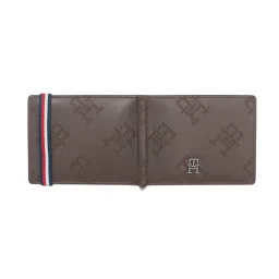 Tommy Hilfiger Brown Acropolis Leather Textured Money Clip image 4