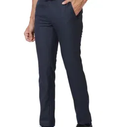 Raymond Blue Slim Fit Trousers image 3