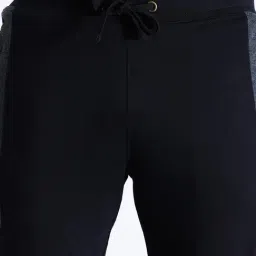 Crocodile Black Cotton Solid Regular Fit Track Pants image 5