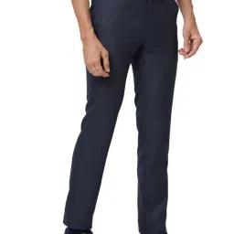 Raymond Blue Slim Fit Trousers image 4