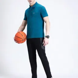 Crocodile Black Cotton Solid Regular Fit Track Pants image 4