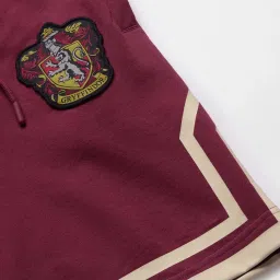The Souled Store Harry Potter: Gryffindor Maroon Regular Fit Shorts image 4