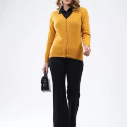 Monte Carlo Mustard Solid Cardigan image 5