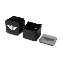 Police Fragment Crystal Huggie Earrings image 4