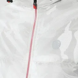 Van Heusen Grey Cotton Regular Fit Quilted Hooded Jacket image 4