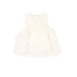 Mothercare Kids Off-White Regular Fit Dress-picture-36