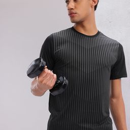 HRX by Hrithik Roshan Striped Rapid Dry Training T-shirt-picture-45