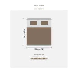 Sansaar Gold Cotton Plain 210 TC King Flat Bedsheet with 2 Pillow Covers image 3