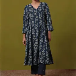 Folksong By W Blue Printed Kurta-picture-21