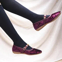 SHUZ TOUCH Women Ethnic Ballerinas Flats-image-69