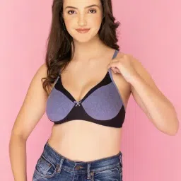 Clovia Purple Non Wired Non Padded T Shirt Bra-image-63