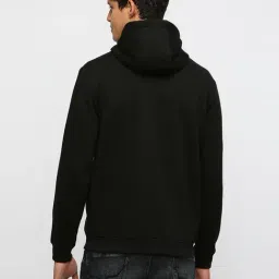 Pepe Jeans Black Regular Fit Printed Hooded Sweatshirt image 2