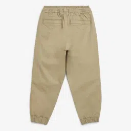 HOP Kids by Westside Beige Mid-Rise Cotton-Blend Joggers image 2