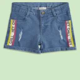 Pantaloons Junior Kids Blue Cotton Printed Shorts-picture-23