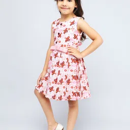 PINK MERMAID Print A-Line Dress image 5