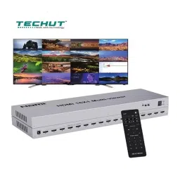 Techut 4K HDMI 16x1 Multi-Viewer Switcher DC 5 V Input Voltage, Grey image 3