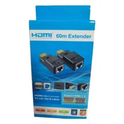 Mak World HDMI to RJ45 Extender Adapter Upto 60 m Transmission Distance, Black image 2