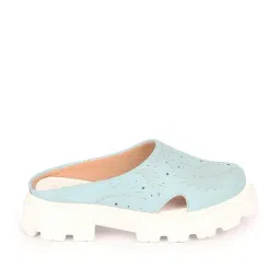 Fausto Women's Sky Blue Mule Shoes-picture-31
