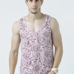 Huetrap Men Pink Printed Scoop Neck T-shirt-picture-15