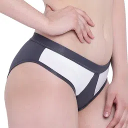 La Intimo White & Grey Mermaid Bikini Panty image 3