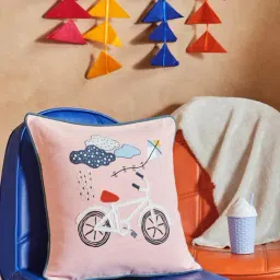 Fabindia Home Bon Voyage Multicolor Cotton Cushion Cover-image-51