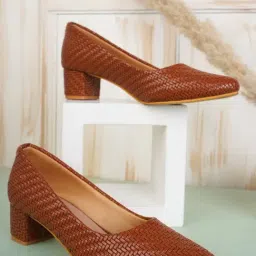 Iconics Women's Tan Casual Pumps-picture-34