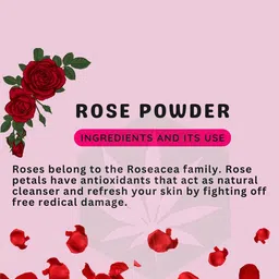 HerbsLand Set Of 3 Rose Petal Powder Face Pack - 100 g Each image 4