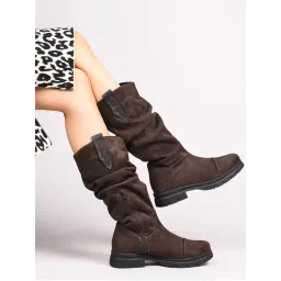 CLOG LONDON Women Brown Casual Boots-picture-16