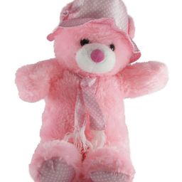 Tickles Teddy with Hat Soft Stuffed Plush Toy for Kids Boys & Girls Birthday Gift (Size: Length 48 cm; Color:Pink)-picture-27